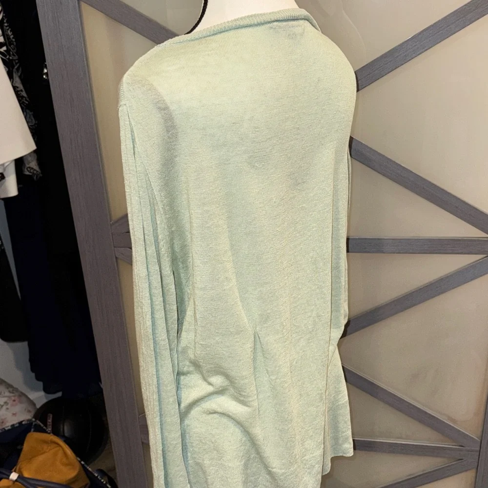 J. Crew Light Seafoam Green Long Sleeve Top